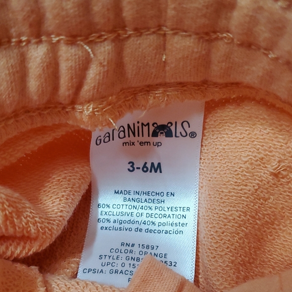 Orange Baby Shorts with Car Print - Picture 5 of 5